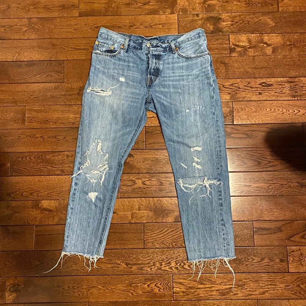 Levi’s 501 Distressed Jeans